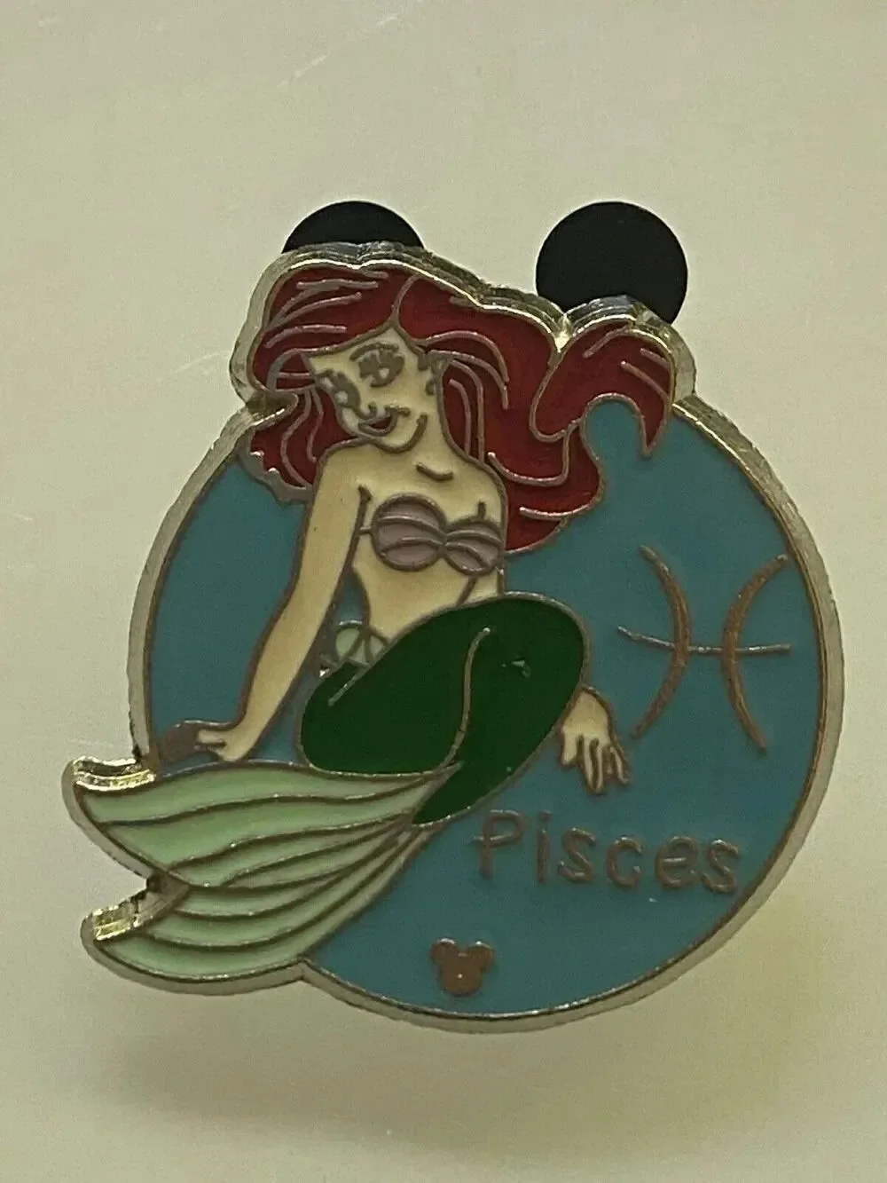 Little Mermaid Ariel Pisces Zodiac Individual Pin Disney Park Trading Pins